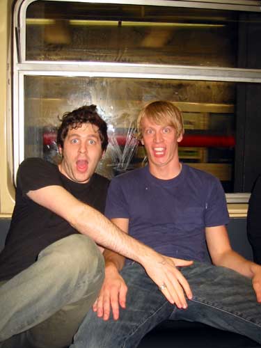 david f, me