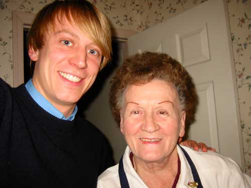 grandma, me