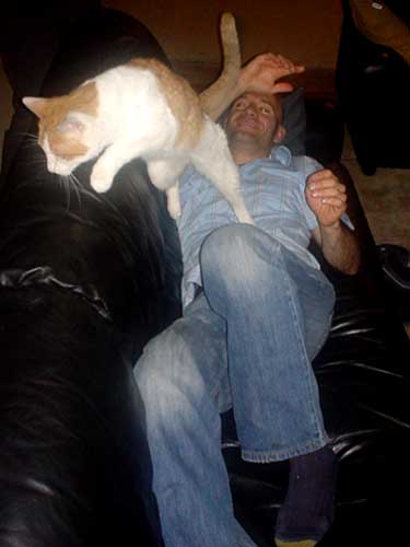 chris a, herman the cat