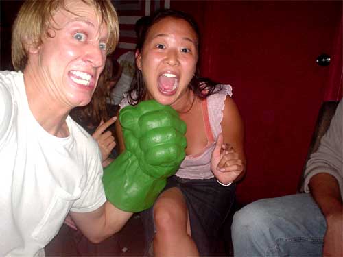 hulk fist, laurie c, me