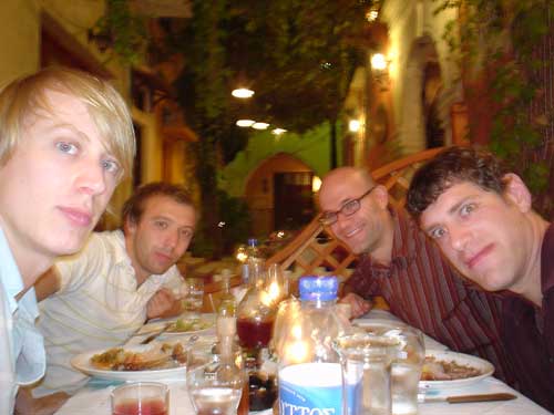 chris a, fatty, grant, me
