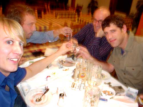 chris a, fatty, grant, me