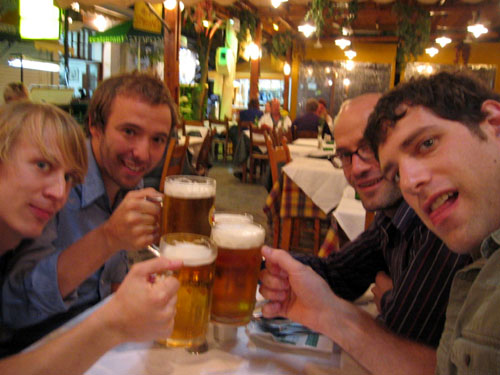 chris a, fatty, grant, me