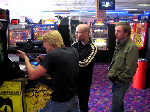 chris a, grant, me