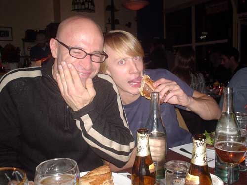 chris a, me