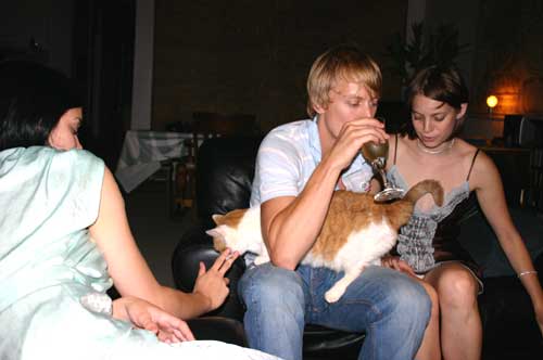 herman the cat, leigh, meredith