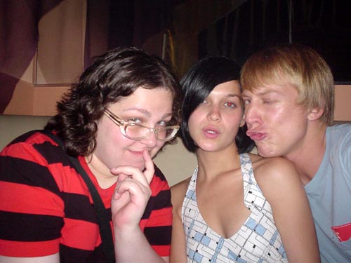 amy k, leigh, me