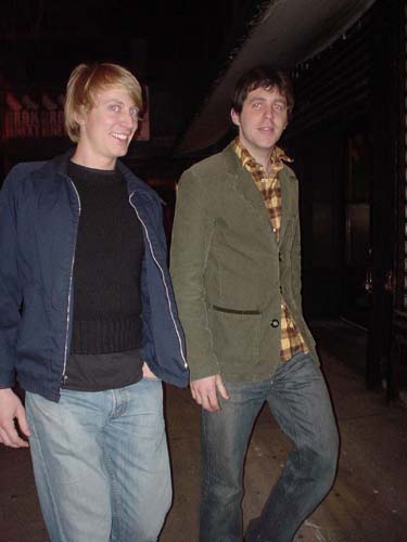 david f, me