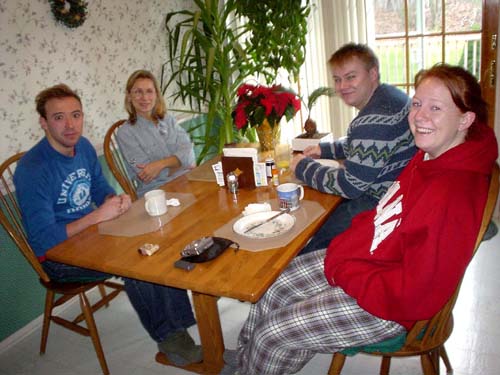amy b, brett, grant, mom