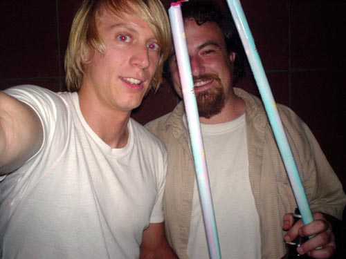 andy b, me