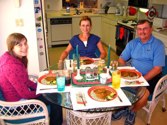 dad, meredith, mom