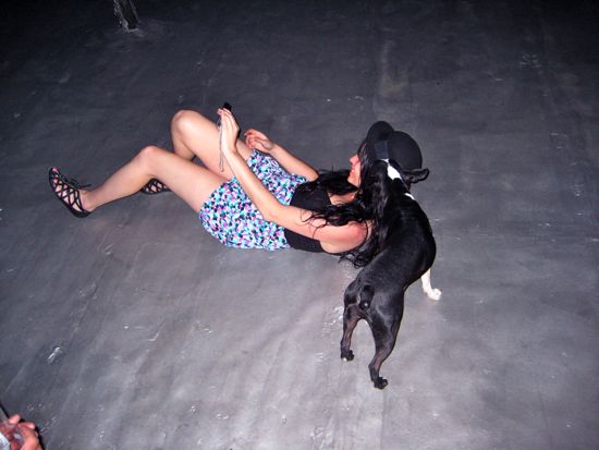 lisa, pizza the dog