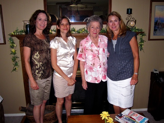 aunt sue, grandma, meredith, mom