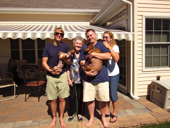 brett, grandma, maddy, me, mom, teddy