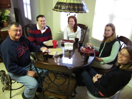 amy b, brett, dad, meredith, mom