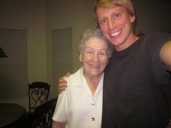 grandma, me