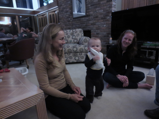 amy b, max, mom