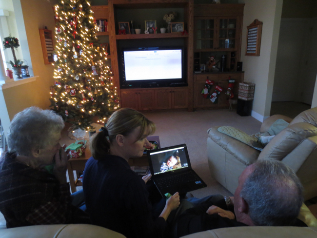 aunt elaine, grandma, uncle wayne
