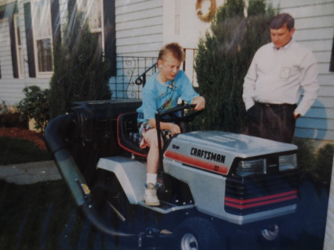 dad, me