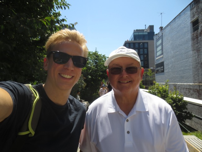 dad, me