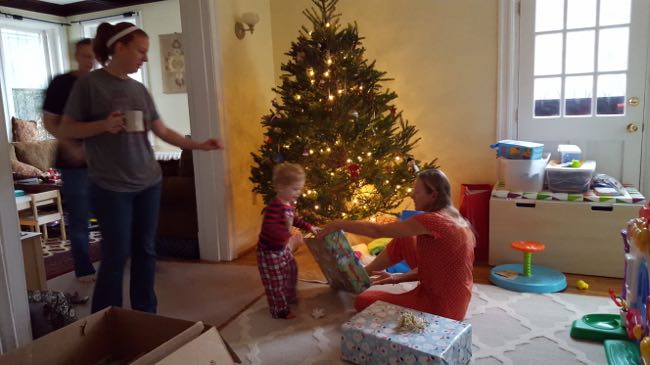 amy b, max, mom