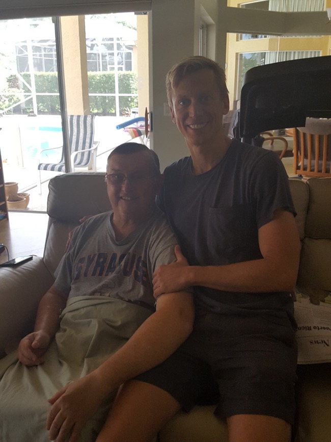 dad, me