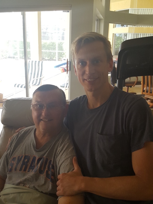 dad, me