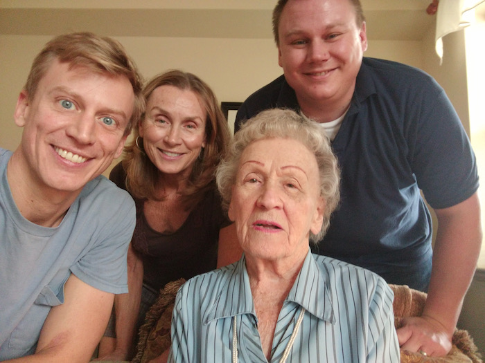 brett, grandma, me, mom